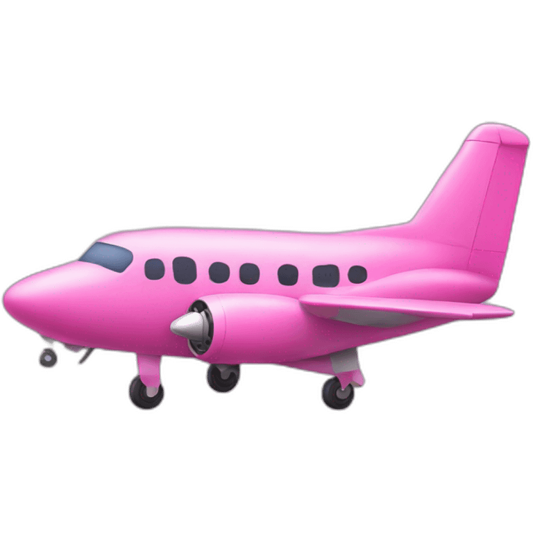 Pink plane emoji