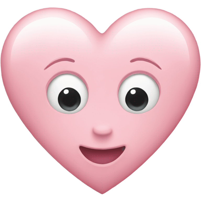 Light pink heart emoji