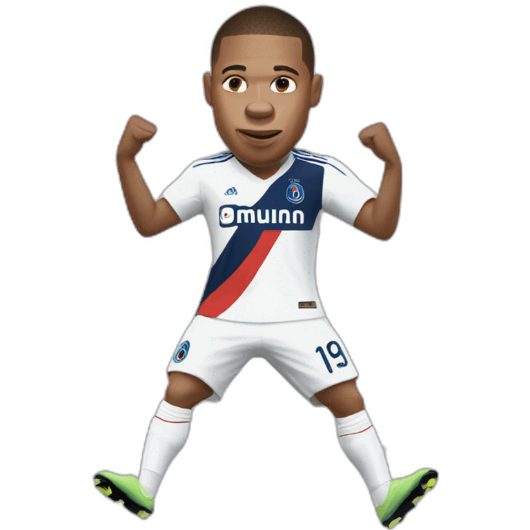 Mbappé make the griddy dance emoji