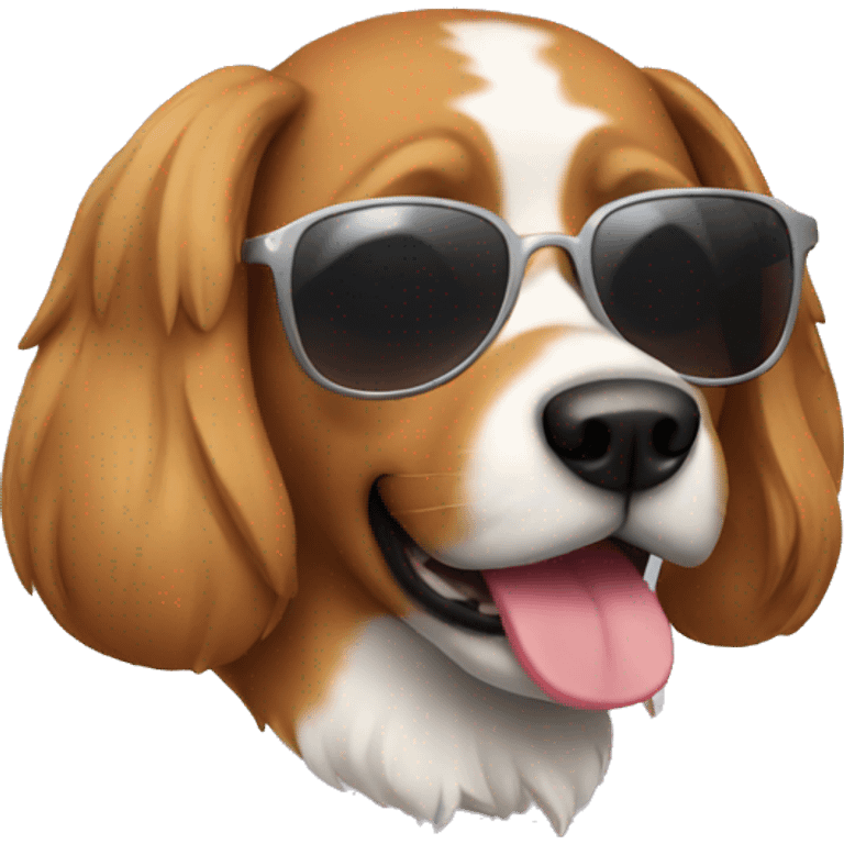 A dog with sunglasses  emoji