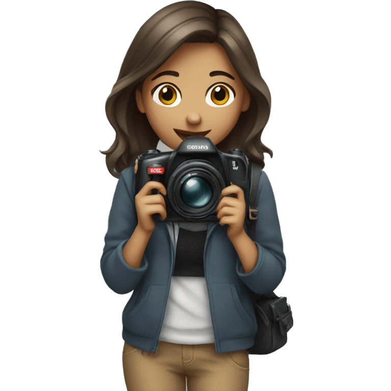 girl with camera  emoji