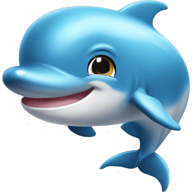 Create a cute emoji of little dolphin  emoji