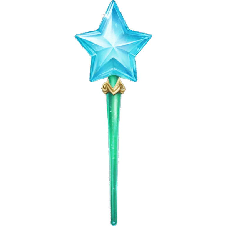 Glinda’s glass magic wand from Wicked  emoji