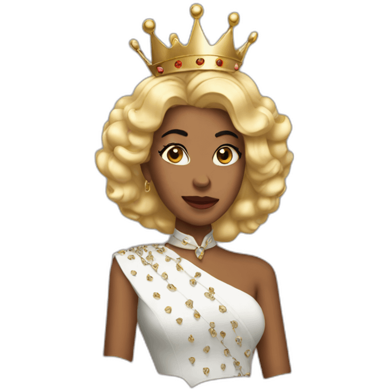 queen with slay emoji emoji