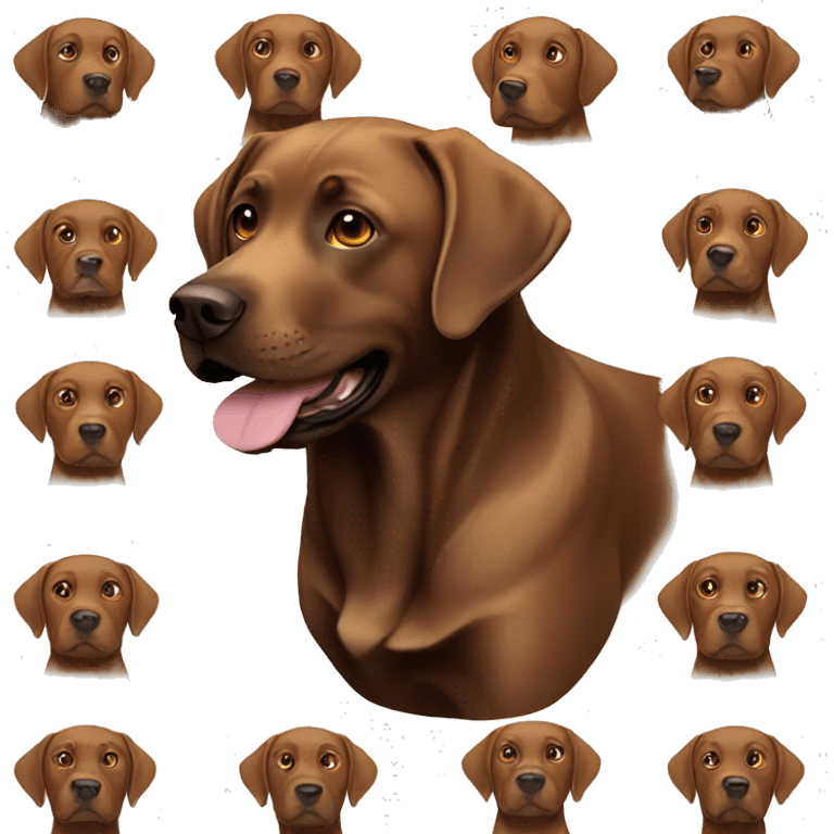 Brown Labrador  emoji