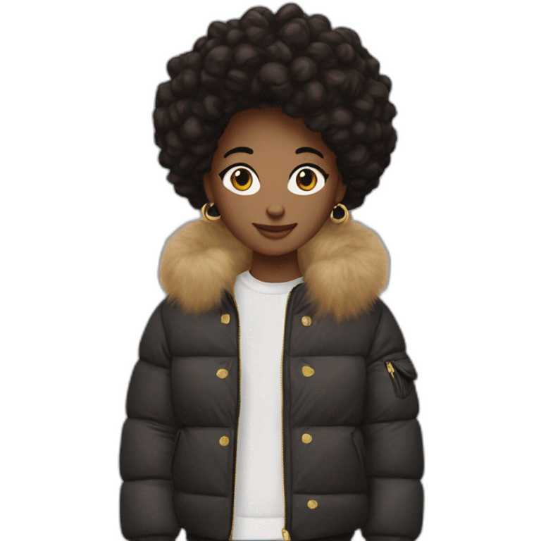 Friends with lv pufffer jacket emoji