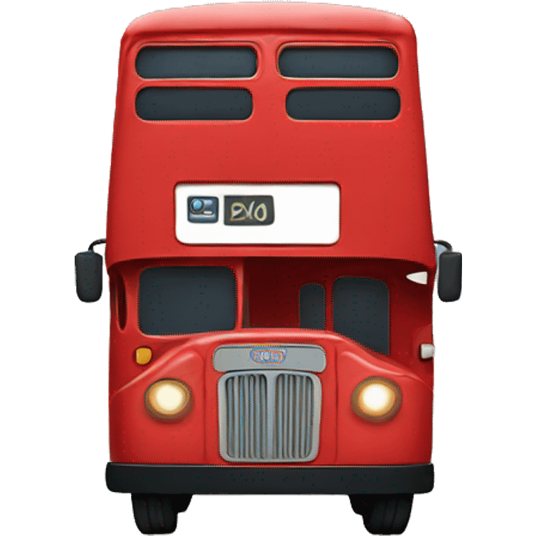 Red bus emoji