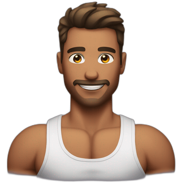 Men muscular gay emoji