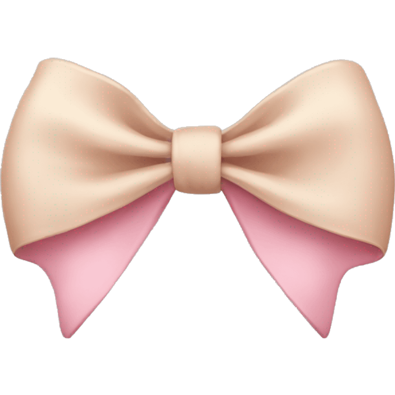 Pink/beige bow  emoji