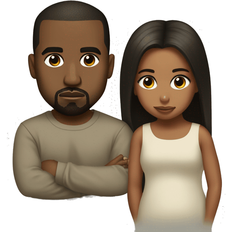 kanye and north west emoji