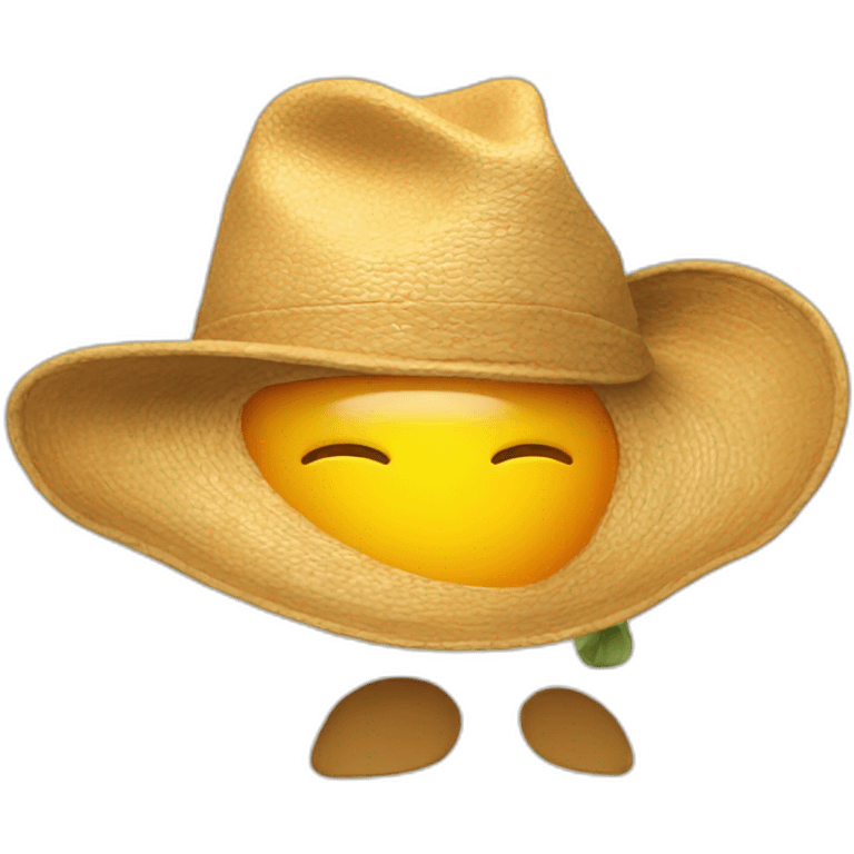 The sun is in the hat emoji