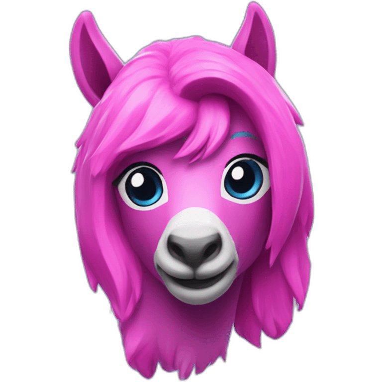 Fortnite lama pink and blue emoji