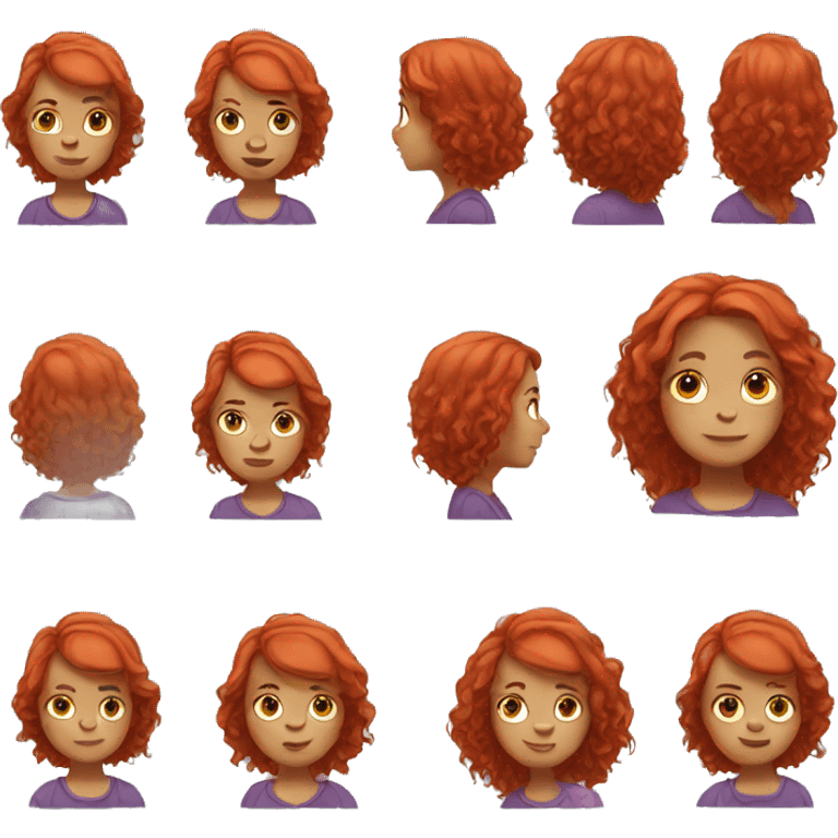 Girl with red hair  emoji