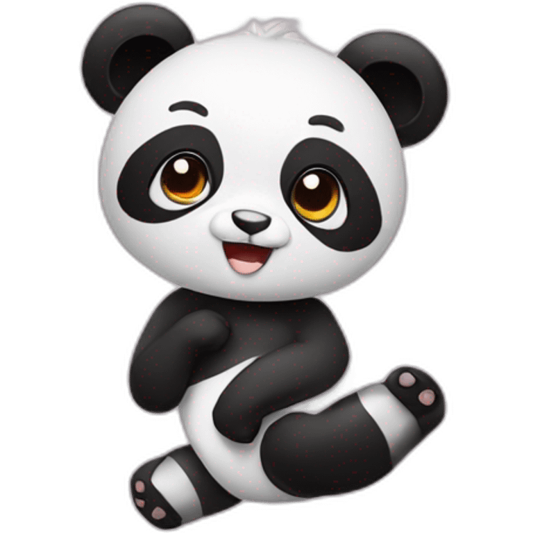 a panda who does rhythmic gymnastics emoji