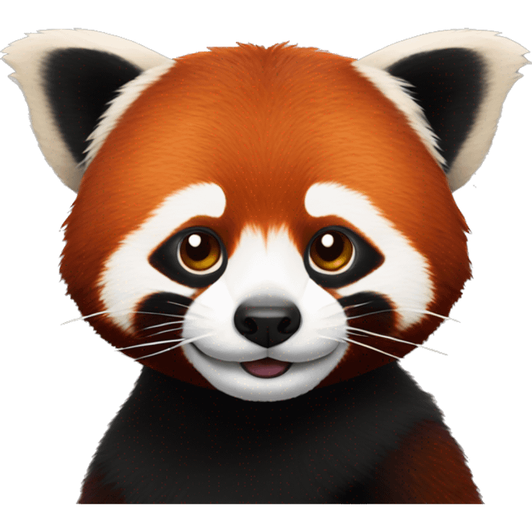 Disco red panda  emoji