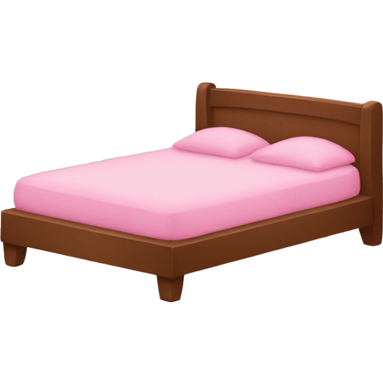 Cute pink bed emoji