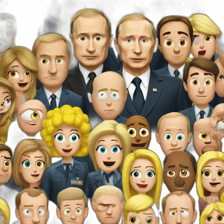 Putin watching spongebob squarepants emoji