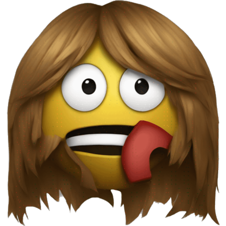 pacman with longhair emoji