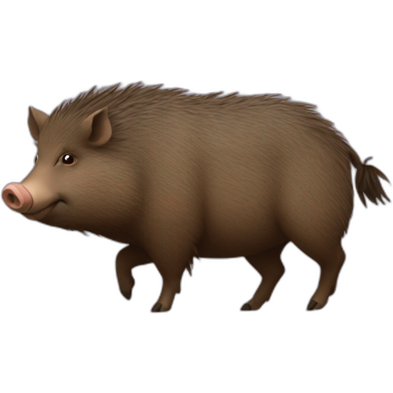 Fatty small round wild boar emoji