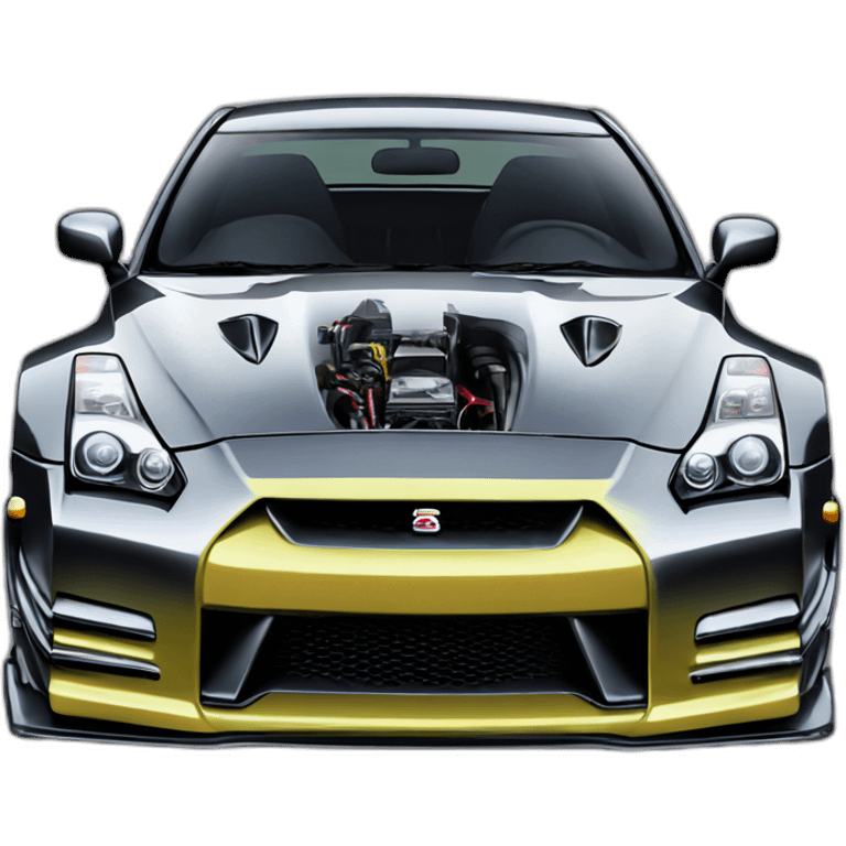 Nissan-skyline-gt-r35,chromehearts emoji