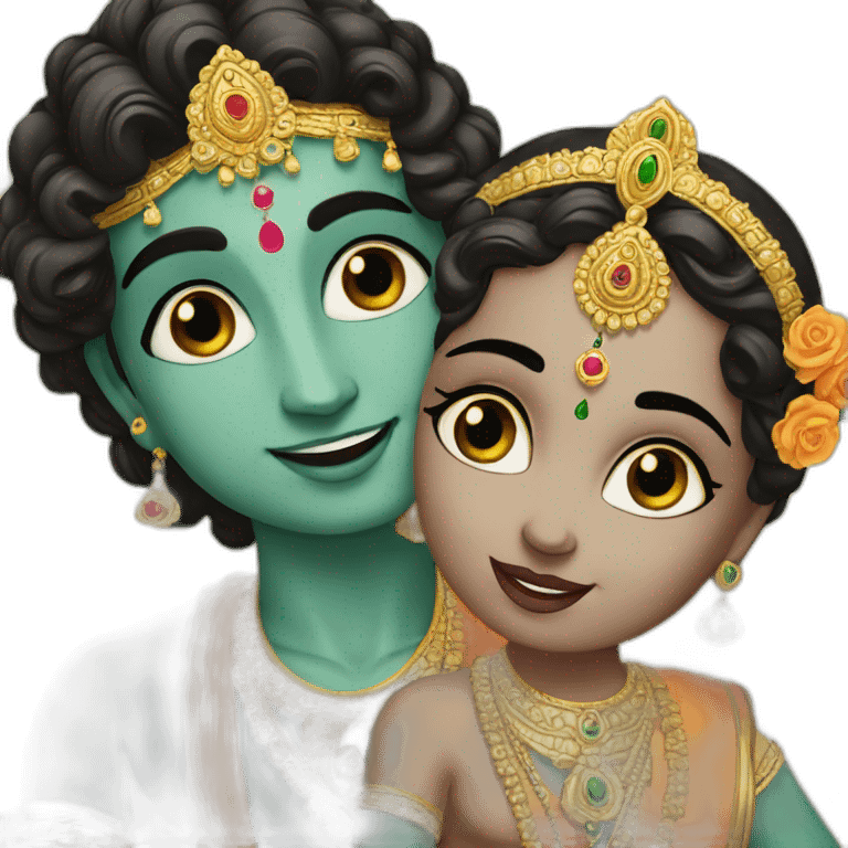 Radha Krishna  emoji