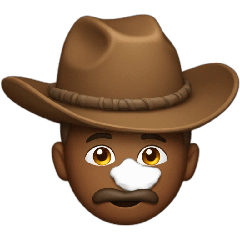 Poop cowboy emoji