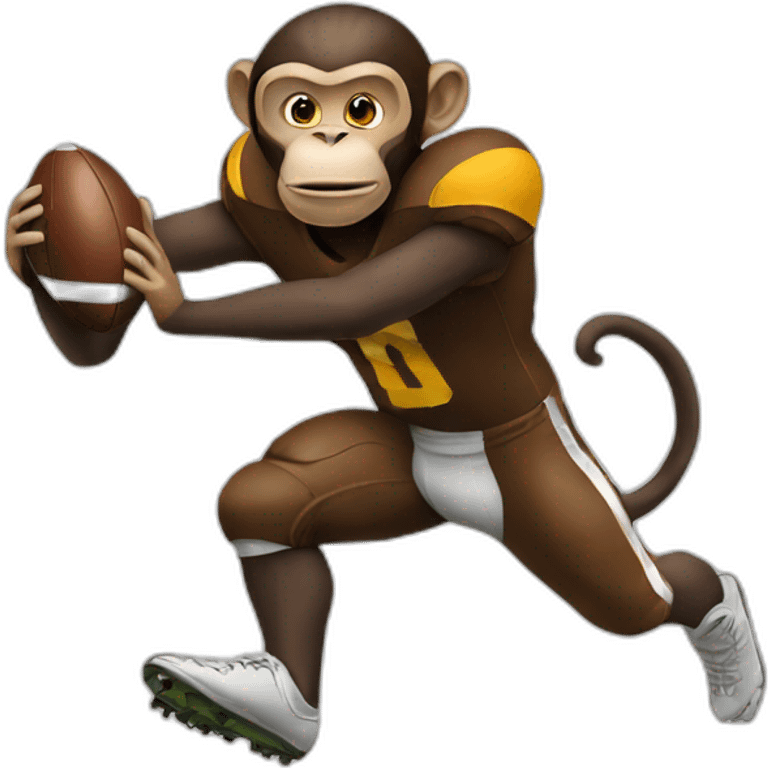 Monkey football emoji