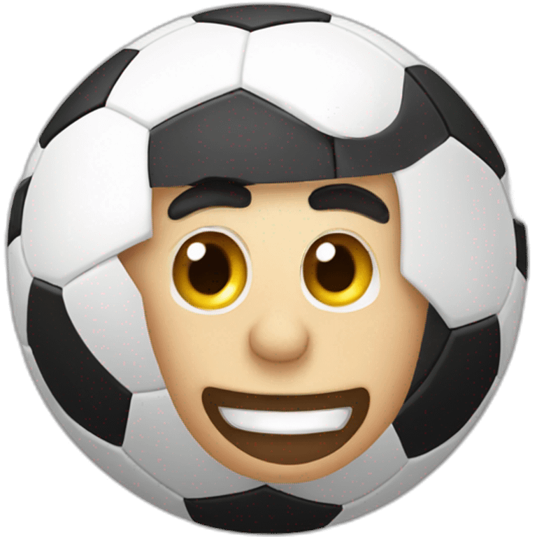 Fußball mit lachen emoji