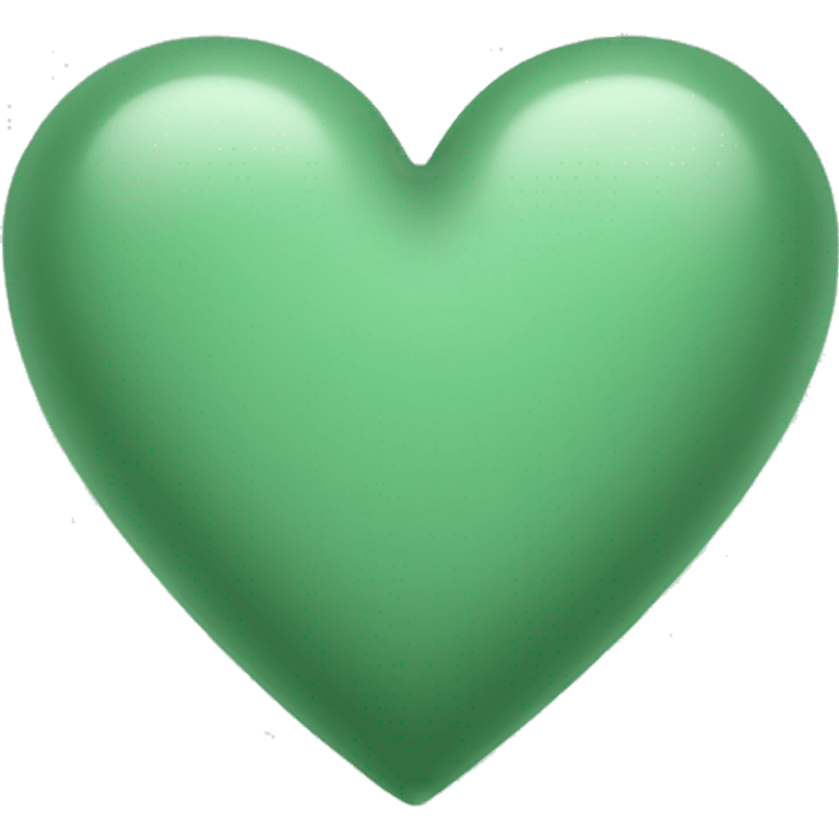 Sage green heart  emoji