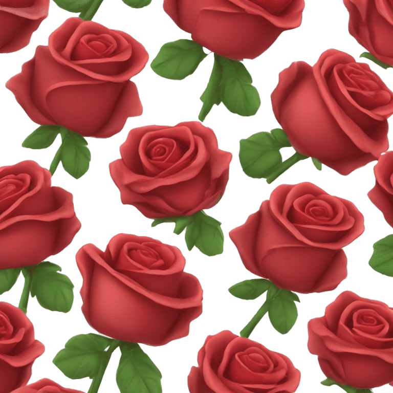 red roses bouquet ￼ emoji