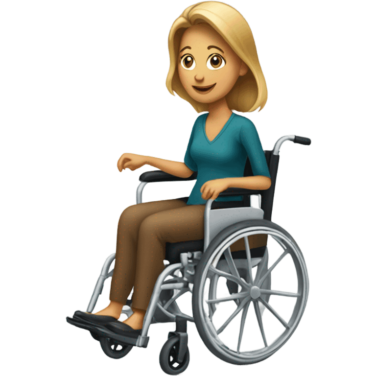 Lady in wheelchair  emoji