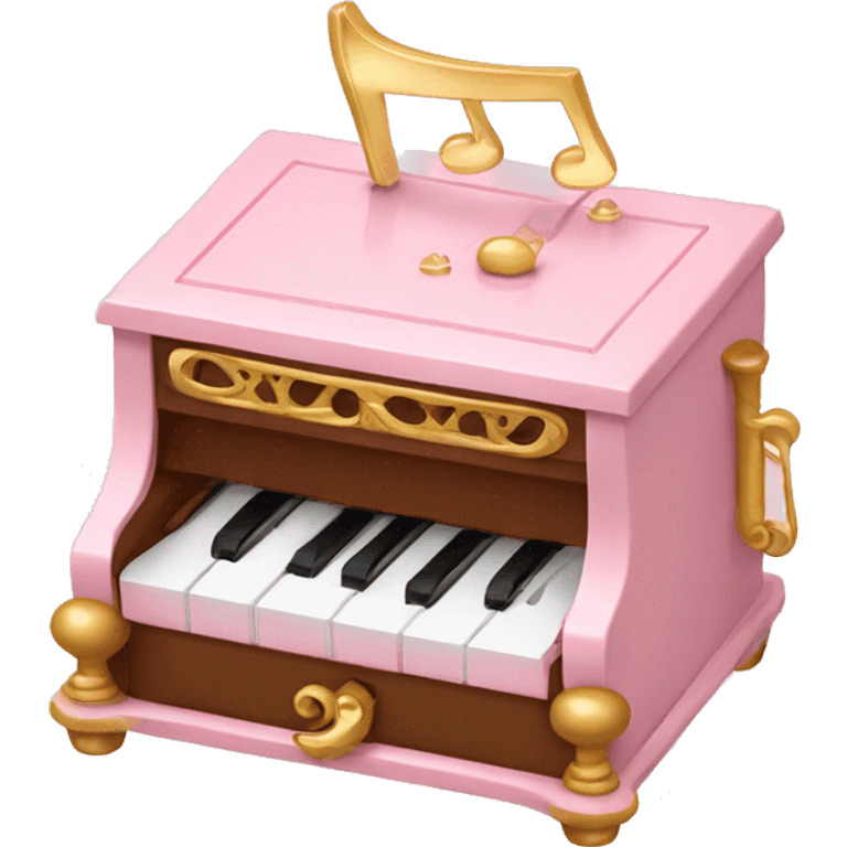 Light pink music box emoji