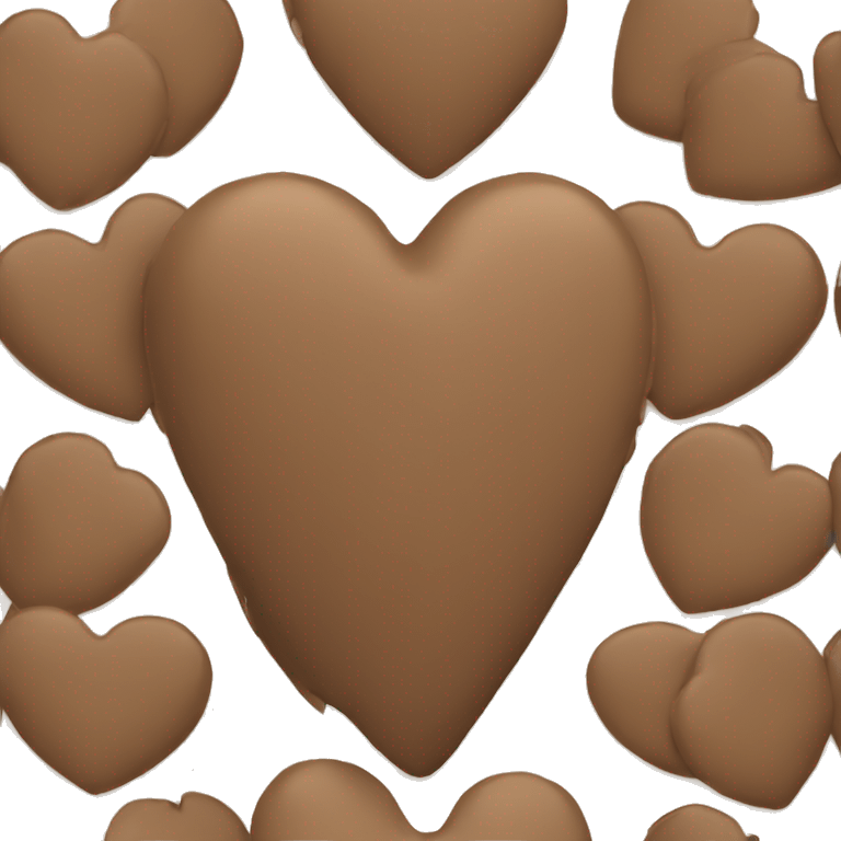 dark tan heart emoji