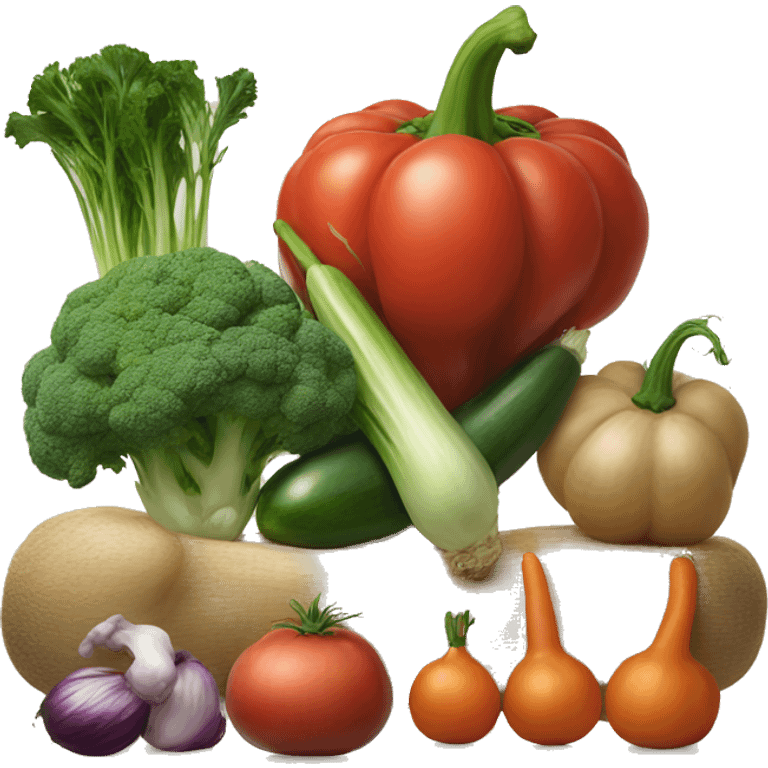 realistic vegetable still life emoji