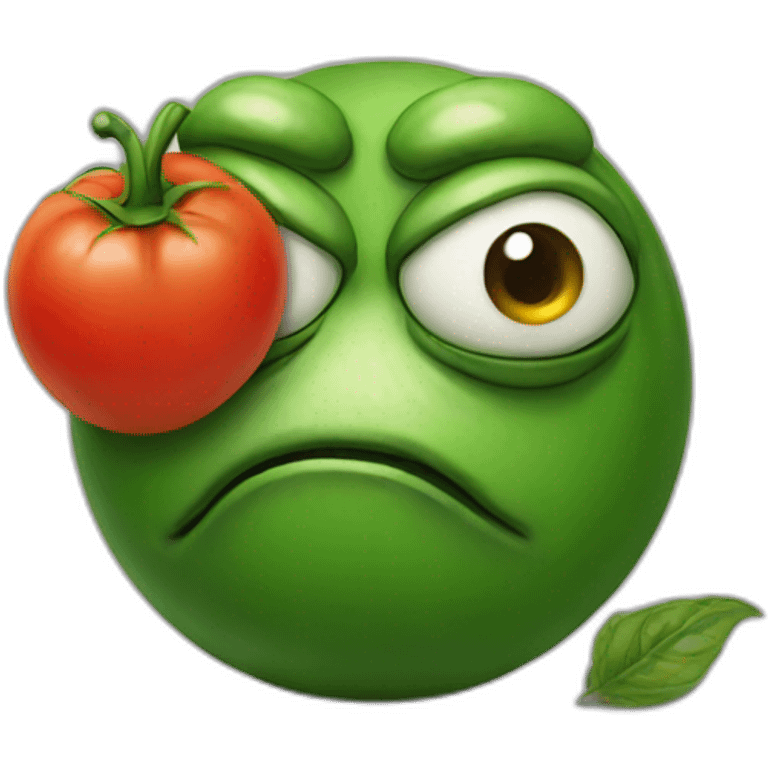 Sad pepe tomato emoji