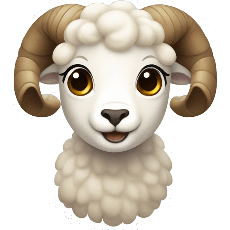 cute ram emoji