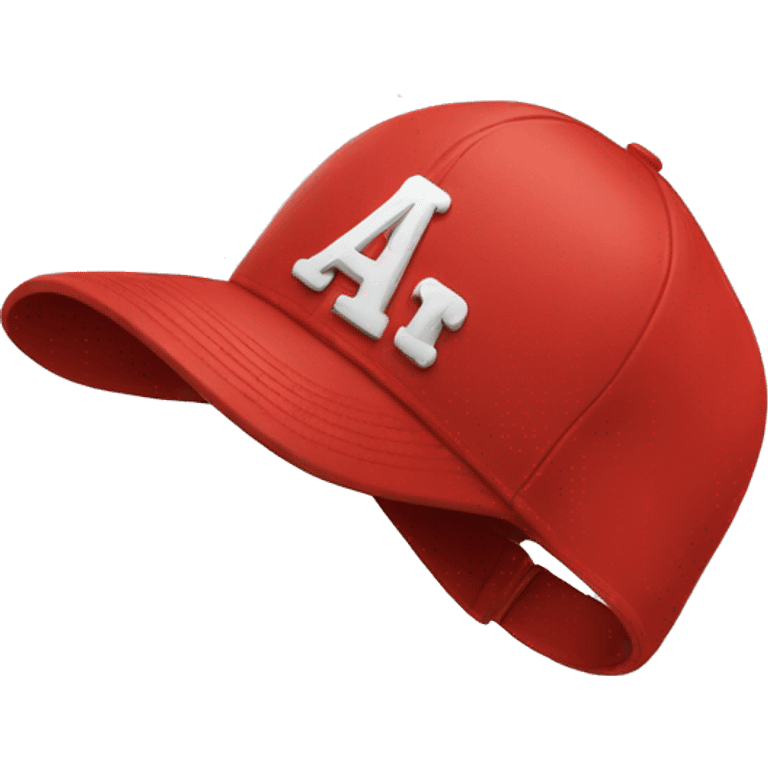 Word "CAP" written on a red baseball cap emoji