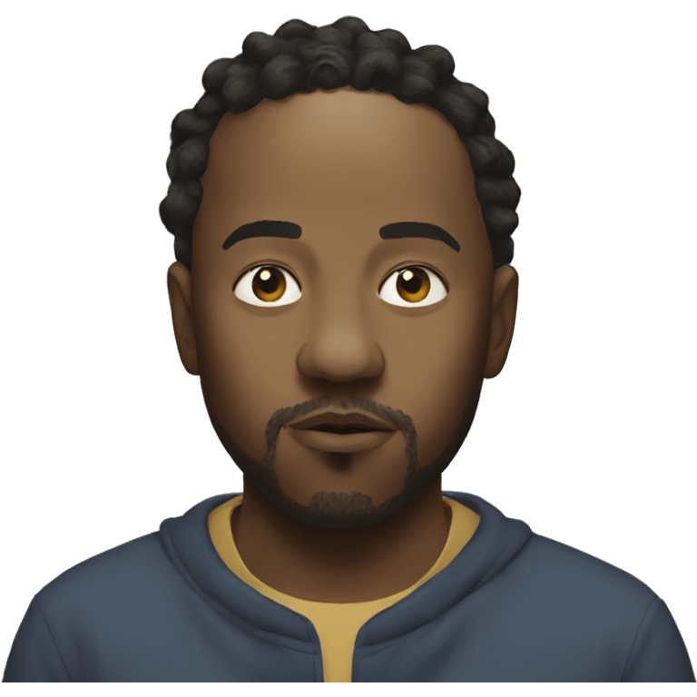 Kendrick Lamar shushing  emoji