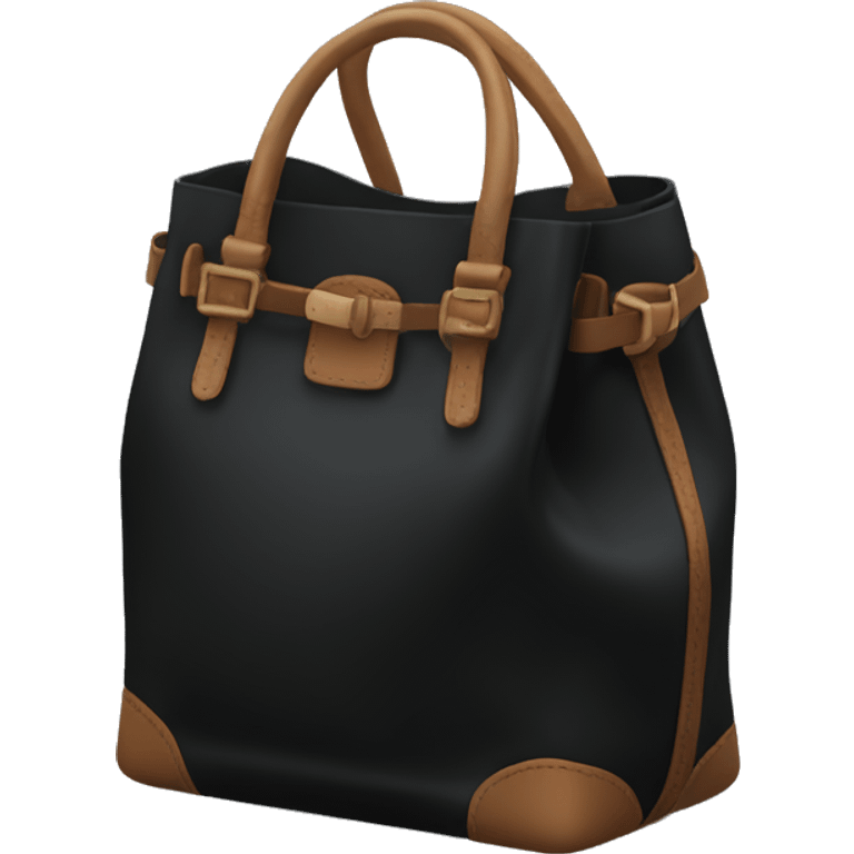 Black birken bag emoji