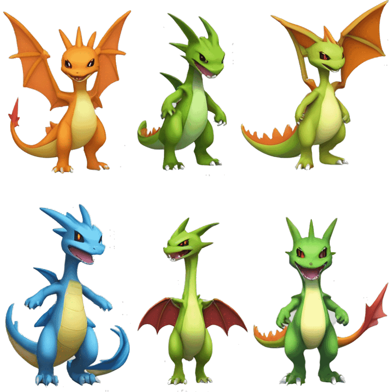 Anthro Cool Edgy Fakemon-Pokémon-Flygon-Charizard-Spyro With Full Body Detailed High Quality emoji