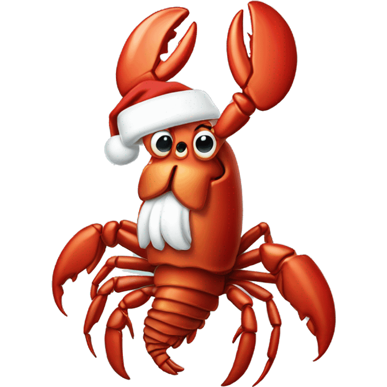 lobster santa emoji