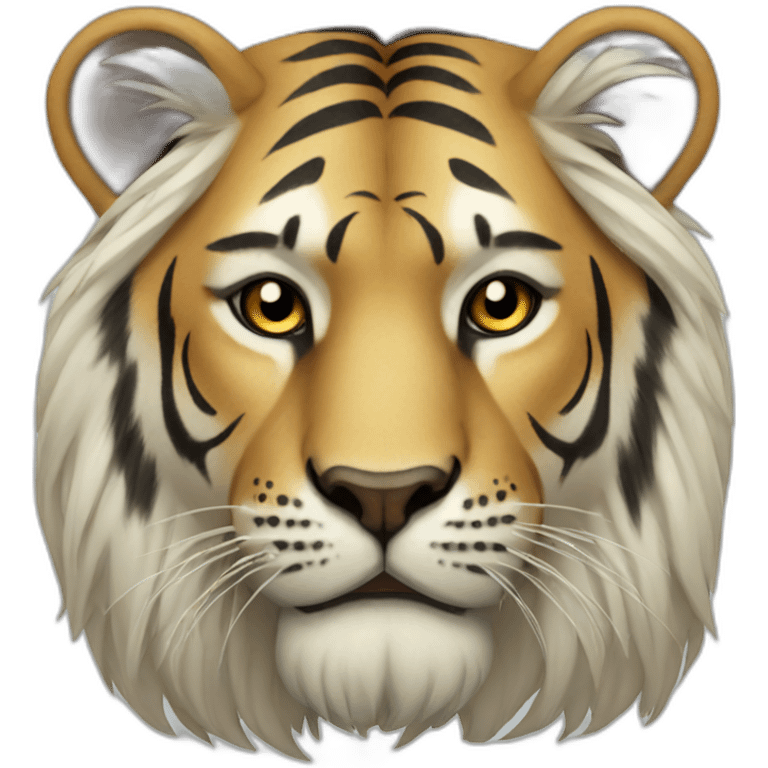 Lion tiger cross emoji