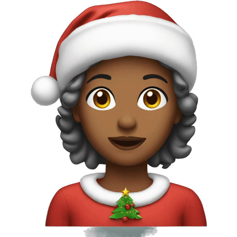 christmas girl  emoji