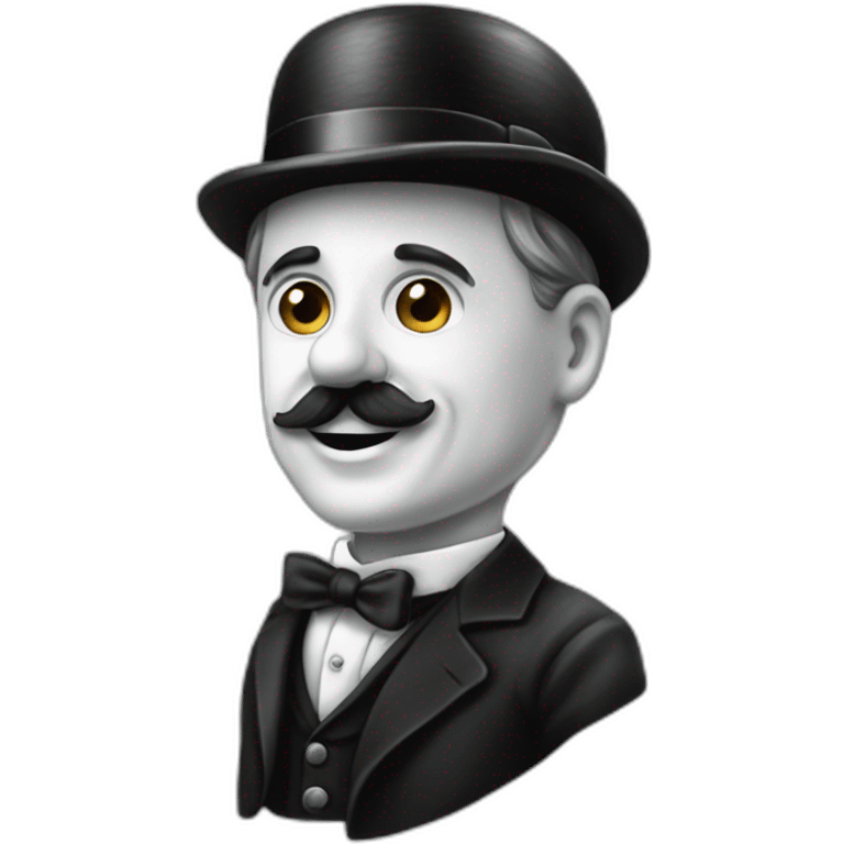 Charlie Chaplin ans acofee emoji