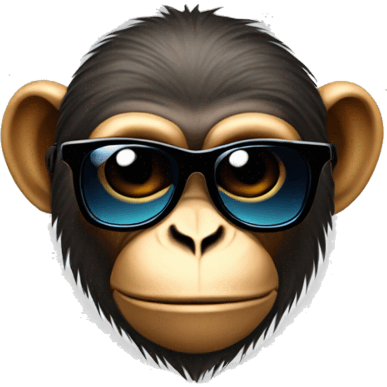 Monkey with cool sunglasses  emoji