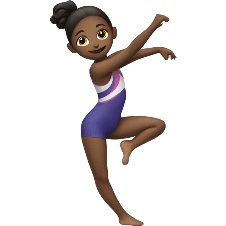 Girl doing gimnastics  emoji