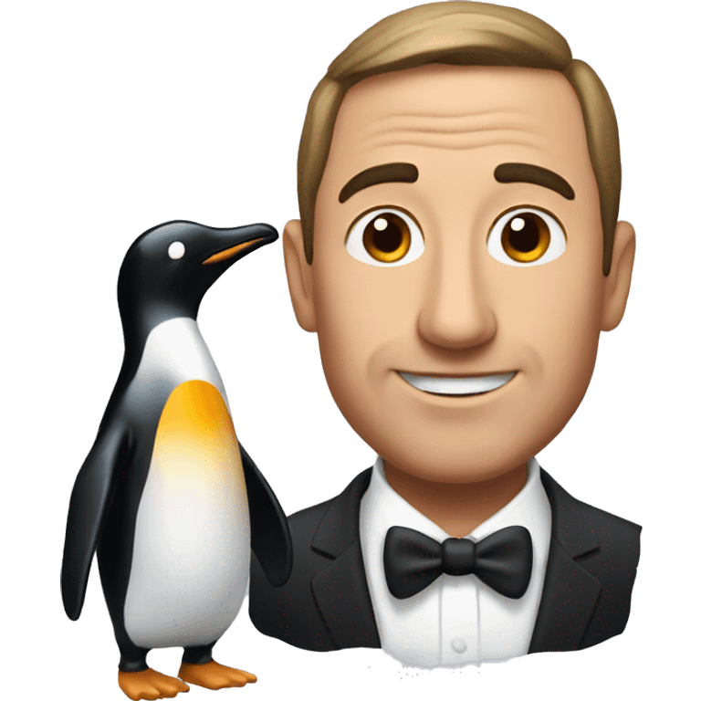 Man and a penguin  emoji