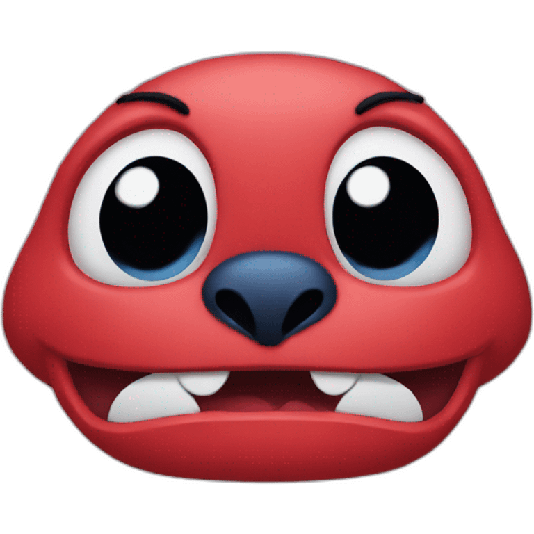 Stich red emoji