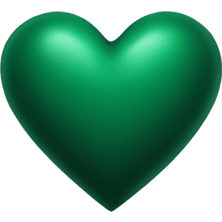 Dark green heart emoji