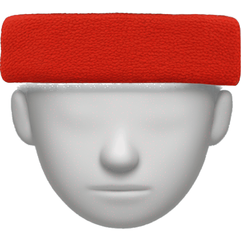 red sport sweatband emoji